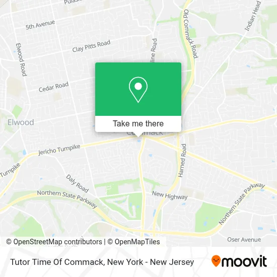 Tutor Time Of Commack map