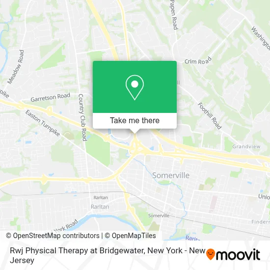 Rwj Physical Therapy at Bridgewater map