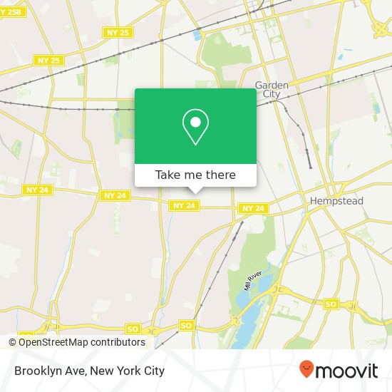 Mapa de Brooklyn Ave