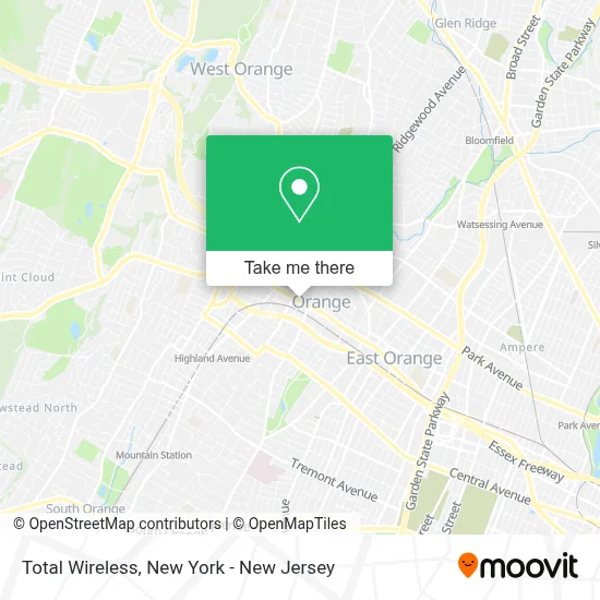 Total Wireless map