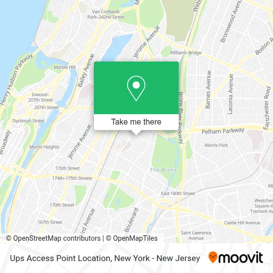 Ups Access Point Location map
