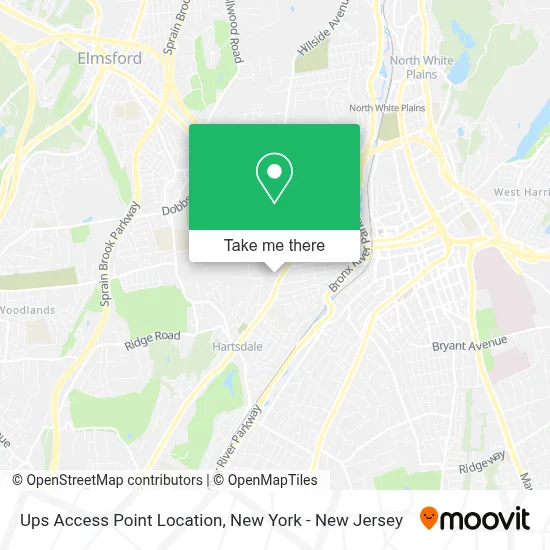 Ups Access Point Location map