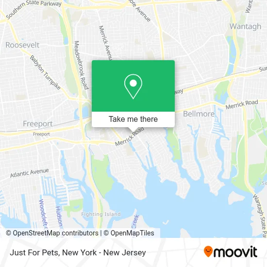 Just For Pets map