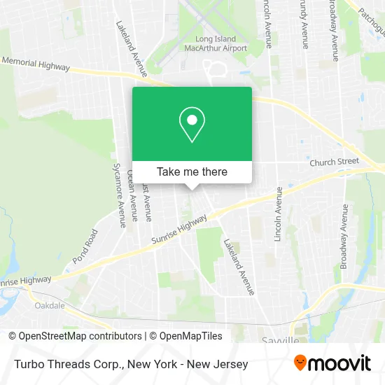 Turbo Threads Corp. map