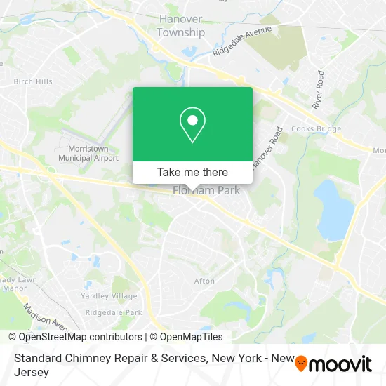 Standard Chimney Repair & Services map