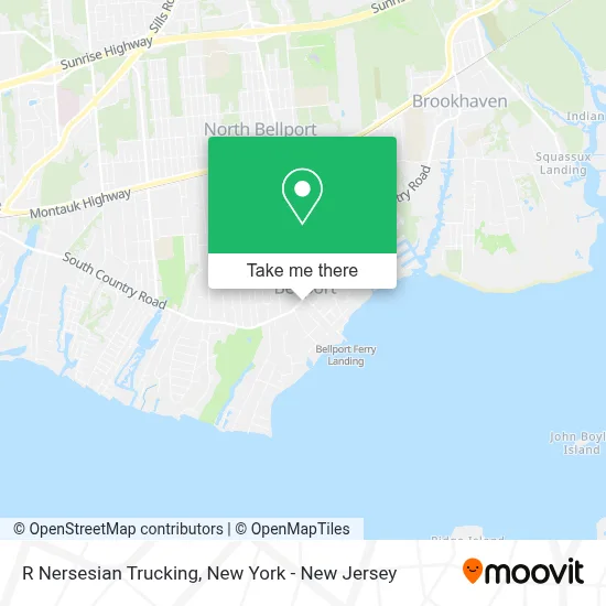 R Nersesian Trucking map