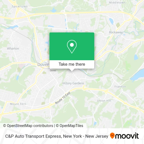 C&P Auto Transport Express map