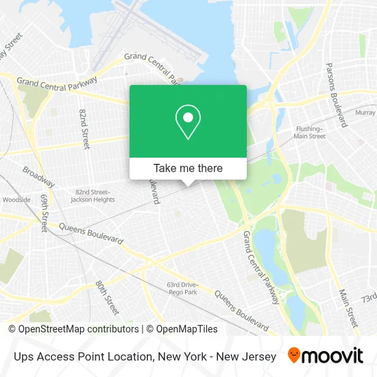 Ups Access Point Location map