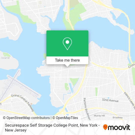 Securespace Self Storage College Point map