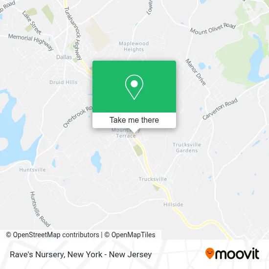 Rave's Nursery map