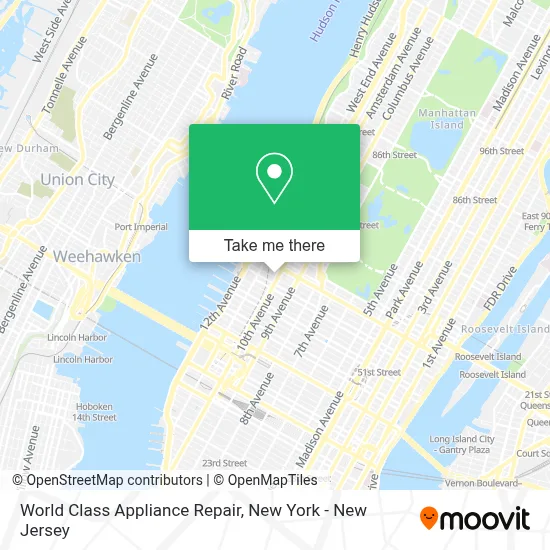 World Class Appliance Repair map