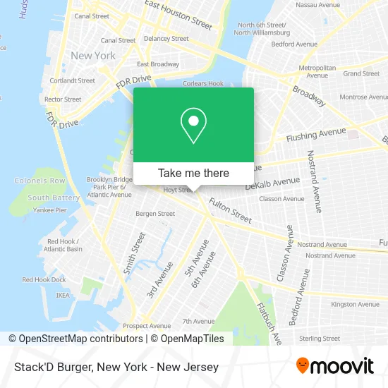 Stack'D Burger map