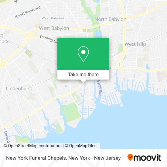 New York Funeral Chapels map