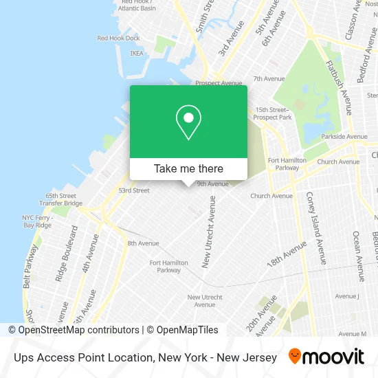 Ups Access Point Location map