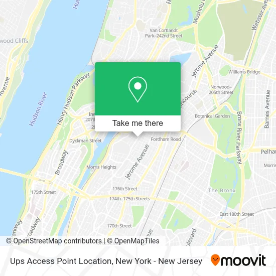 Ups Access Point Location map