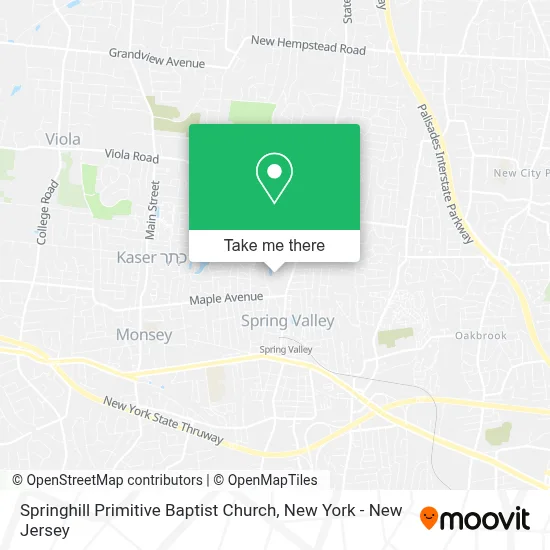 Springhill Primitive Baptist Church map