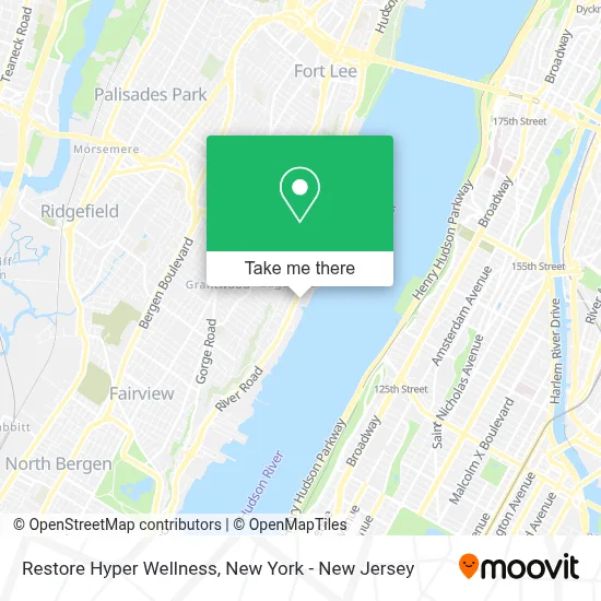 Restore Hyper Wellness map
