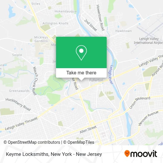 Keyme Locksmiths map