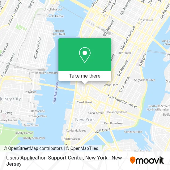 Uscis Application Support Center map