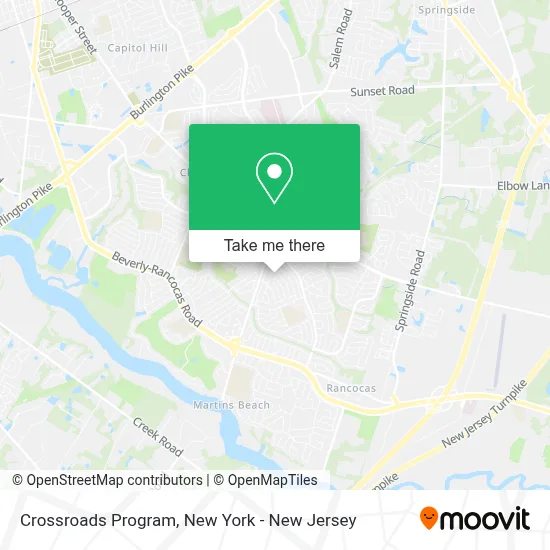 Crossroads Program map