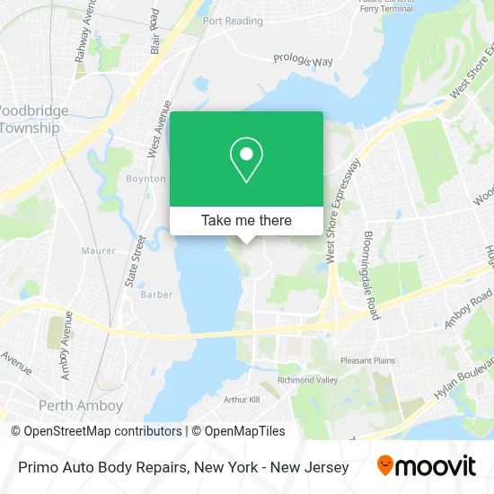 Primo Auto Body Repairs map