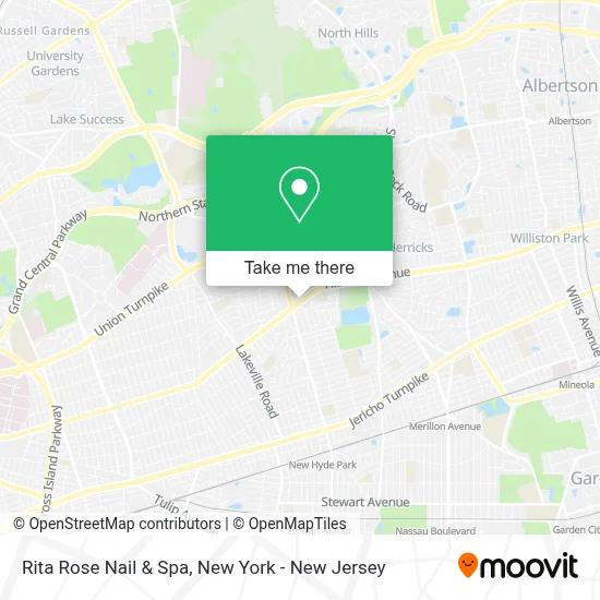 Rita Rose Nail & Spa map