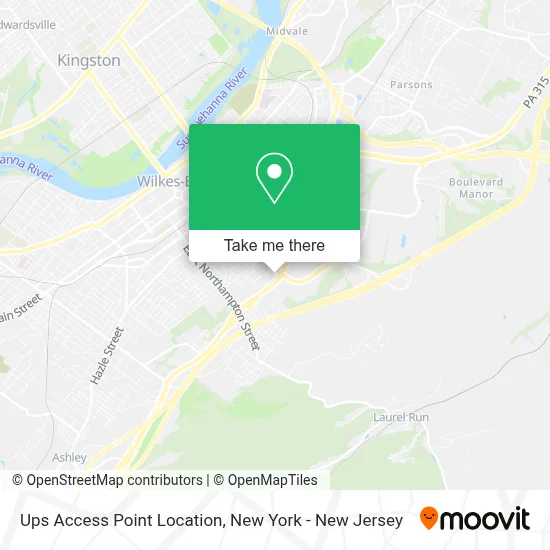 Ups Access Point Location map