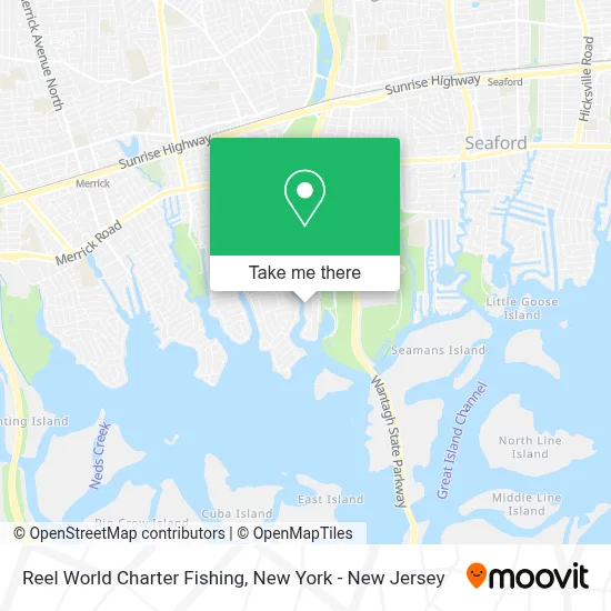 Reel World Charter Fishing map