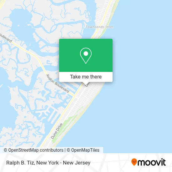 Ralph B. Tiz map