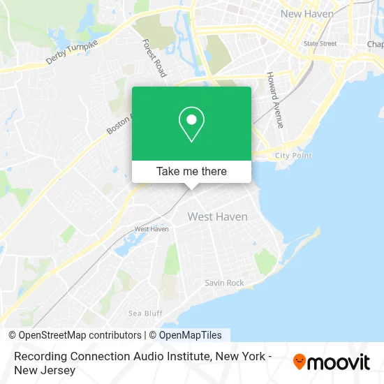 Recording Connection Audio Institute map