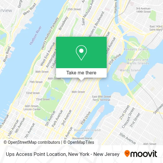 Ups Access Point Location map