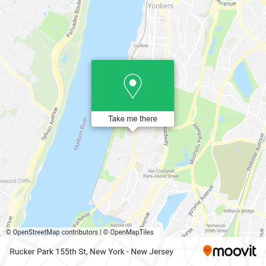 Rucker Park 155th St map