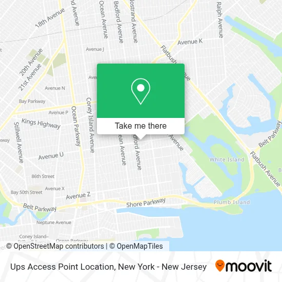 Ups Access Point Location map