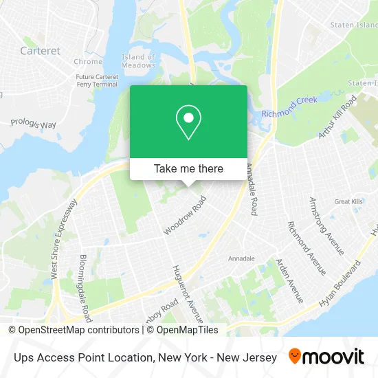 Ups Access Point Location map