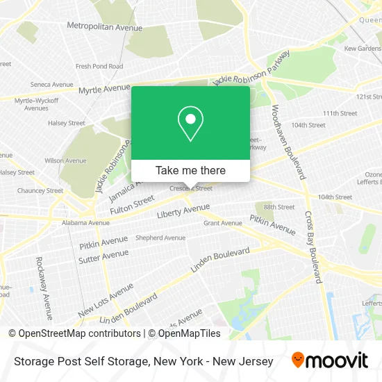 Storage Post Self Storage map
