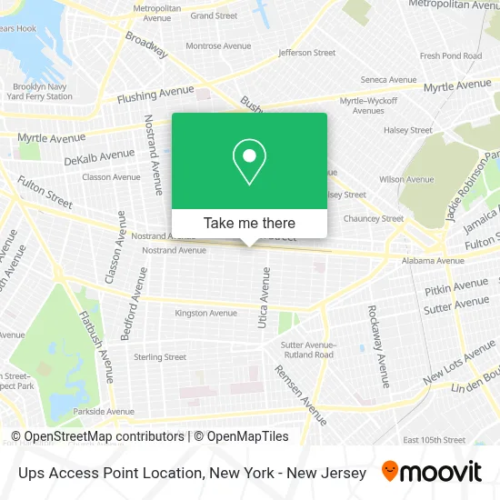 Ups Access Point Location map