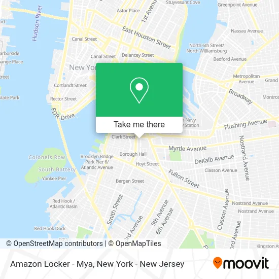 Amazon Locker - Mya map