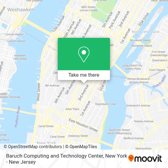 Baruch Computing and Technology Center map