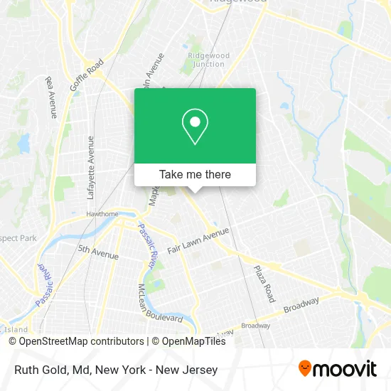 Ruth Gold, Md map
