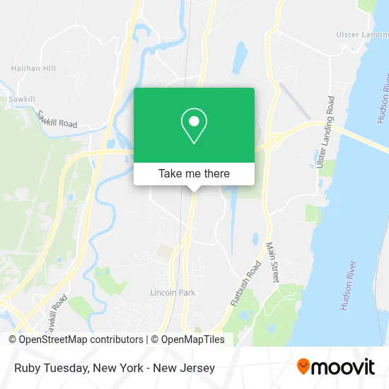 Ruby Tuesday map