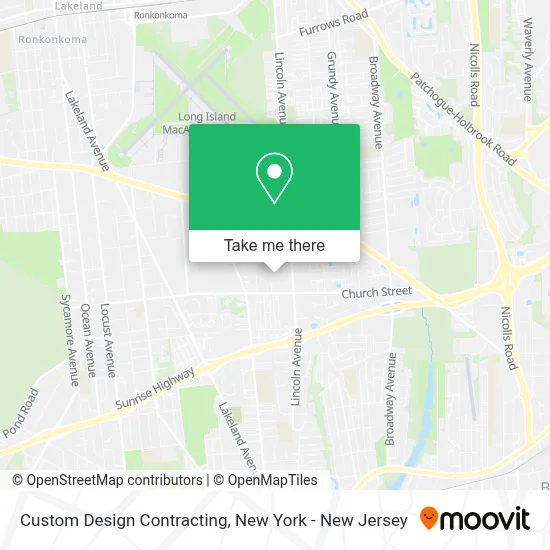 Custom Design Contracting map