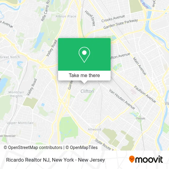 Ricardo Realtor NJ map