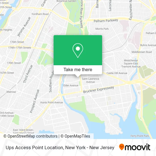 Ups Access Point Location map