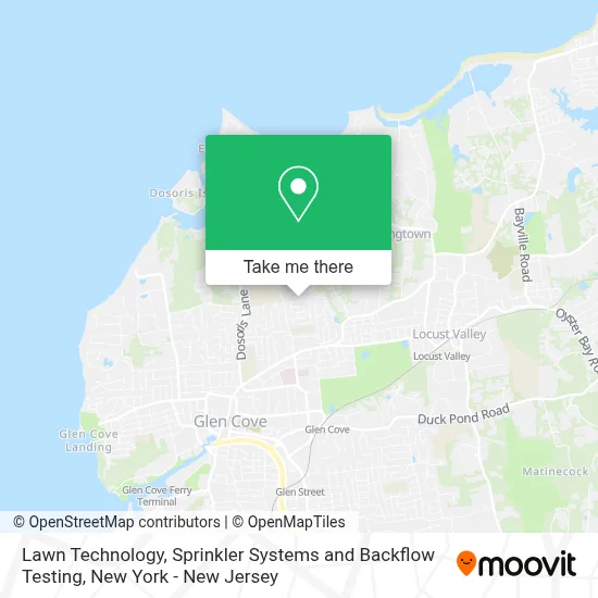 Lawn Technology, Sprinkler Systems and Backflow Testing map