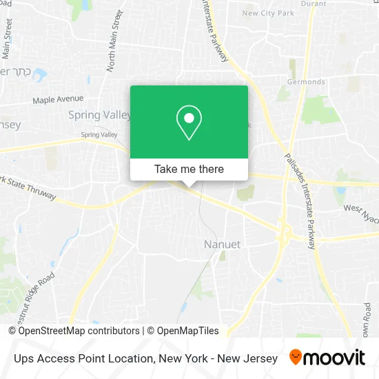 Ups Access Point Location map