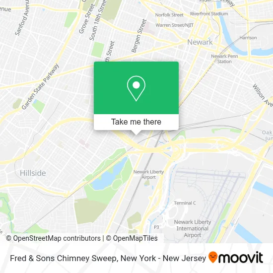 Fred & Sons Chimney Sweep map