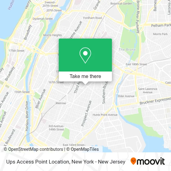 Ups Access Point Location map