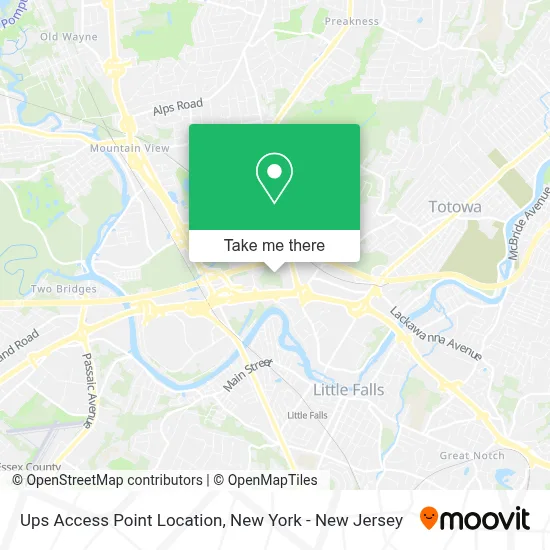 Ups Access Point Location map