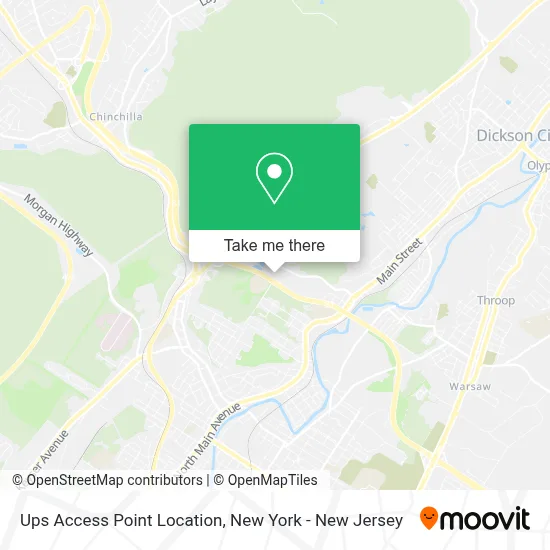 Ups Access Point Location map