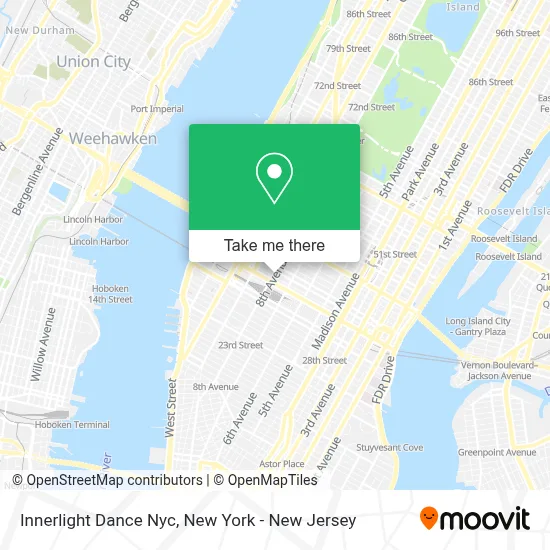 Innerlight Dance Nyc map
